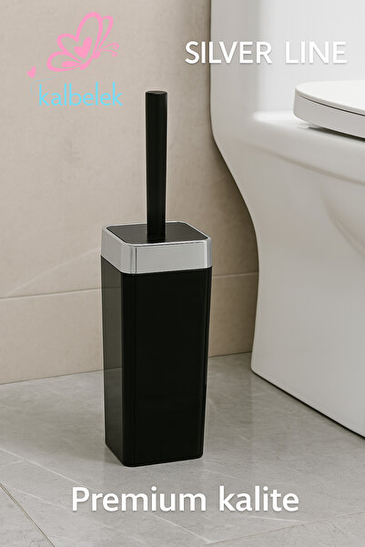 Kalbelek Akrilik Wc Tuvalet Banyo Fırçası – Klozet Fırçası Silver Line Krom D...