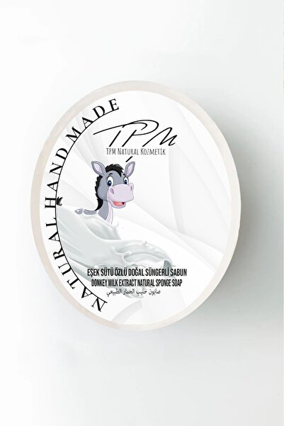 TPM Natural Soap صابون حليب الحمار مع الإسفنجة الطبيعية - 150 جرام