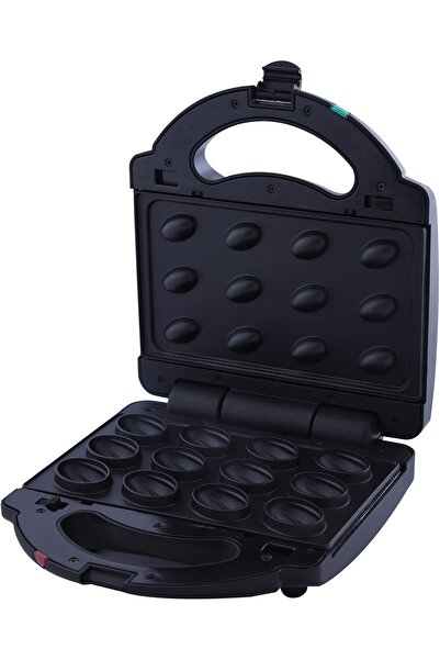 ALSAIF Electric Donuts Maker 2 Slice Small 2 In 1 Donuts, Nuts Maker, Non-stick, 1400w, Black