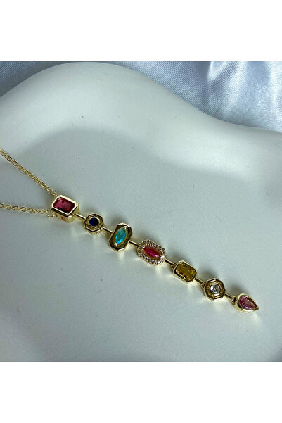 LEMARİZ COLLECTİON Design Stone Y Necklace