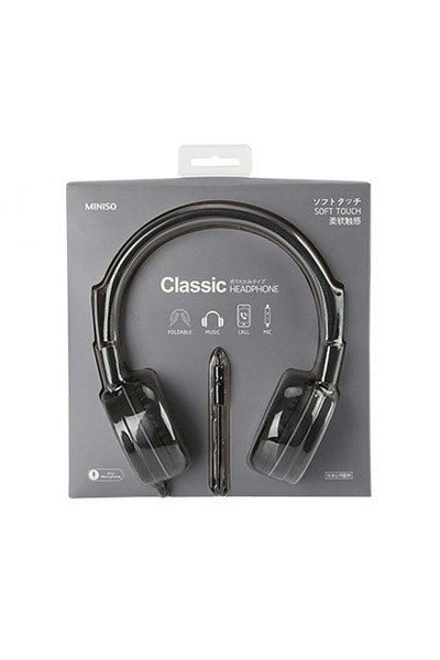 Miniso Foldable Wired Headphone (Grey Black)