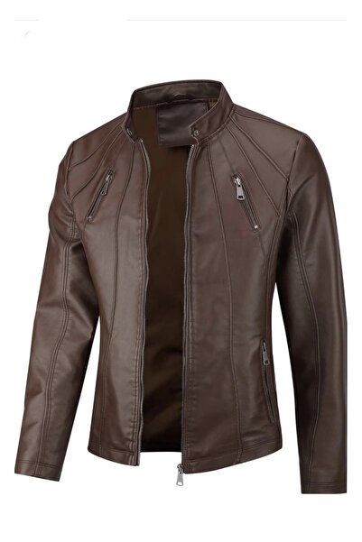 DESAR 2024 معطف UKA من الجلد الطبيعي للرجال