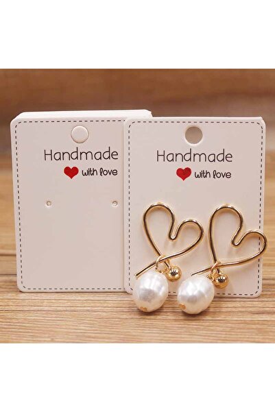 Choice 50 بطاقة، 50 كيس بلاستيكي أبيض، 5 × 6.5 سم، 50 قطعة، أقراط ورقية، بطاق...