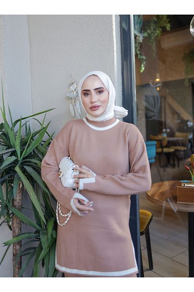 SAHRA BUTİK Sahra Butik - Slitched Knitwear Biscuit Set
