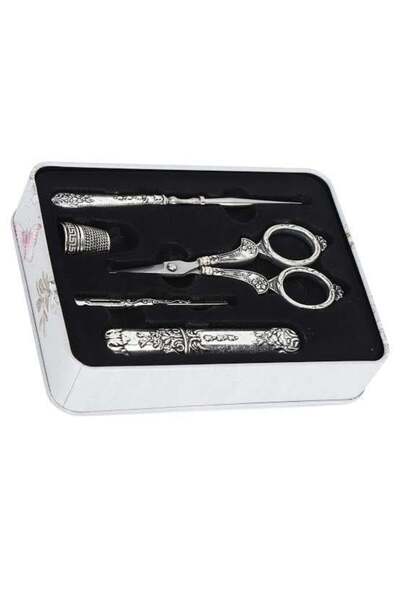 Genel Markalar Makas Seti Antik Görünümlü Gümüş