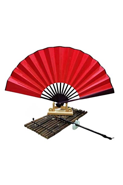 baytoptan Yelpaze Saten Kraft Kırmızı