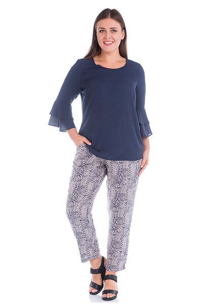 MYLİNE Pantaloni morcovi cu buzunar cu talie elastică