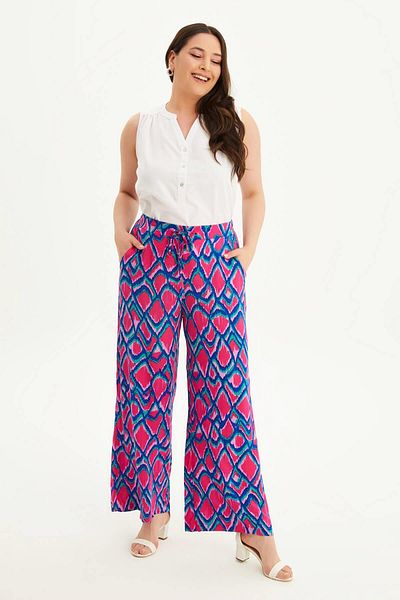 MYLİNE Pantaloni largi cu talie elastică