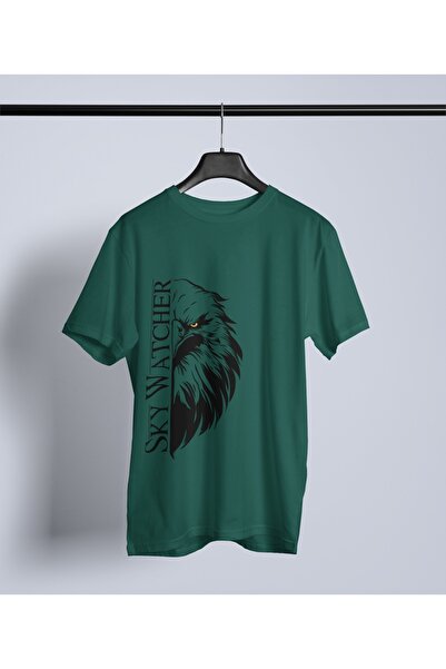 Butik TRIOCĂ CU MÂINĂ SCURTĂ CU Gât rotund, IMPRIMAT TRANSFER, SKY WATCHER, B...