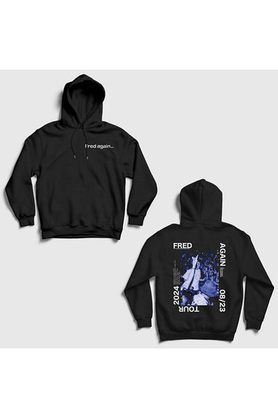 Presmono Унисекс черен суитшърт с щампа на гърба Kapılıan Tour Fred Again 535348tt