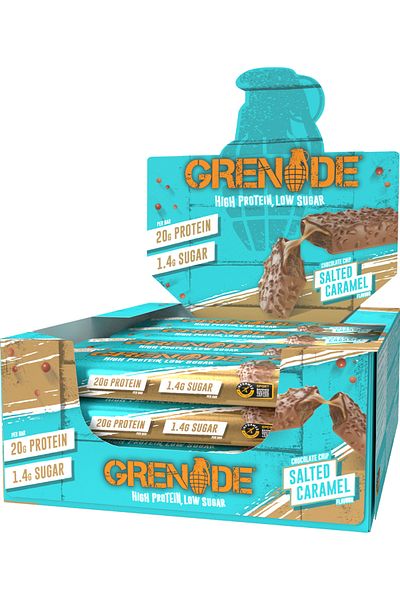 GRENADE NUTRITION Grenade Salted Caramel protein bar pack of 12*60g