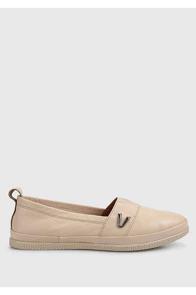 Eclipse Beige Leather Women's Shoes