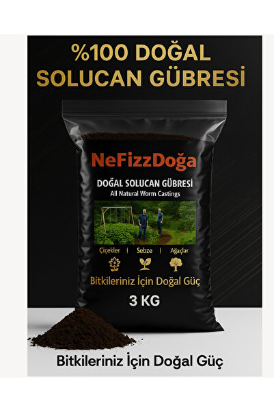 NeFizzDoğa %100 Doğal Solucan Gübresi 3 KG (6 LT)