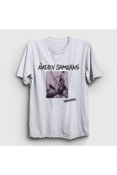 Presmono Unisex Λευκό T-Shirt The Angry Samoans 532428 ττ