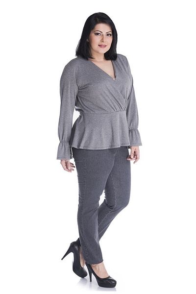 MYLİNE Pantaloni din denim cu talie elastică
