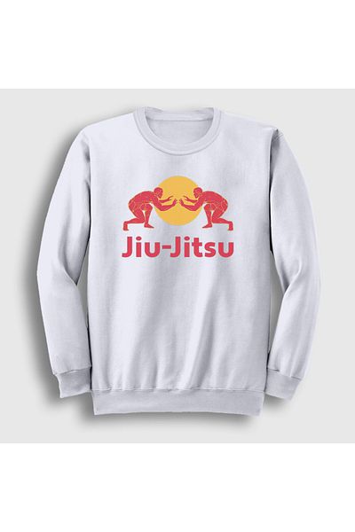 Presmono Unisex White Jiu Jitsu Masters Wrestling Mma Ufc Sweatshirt