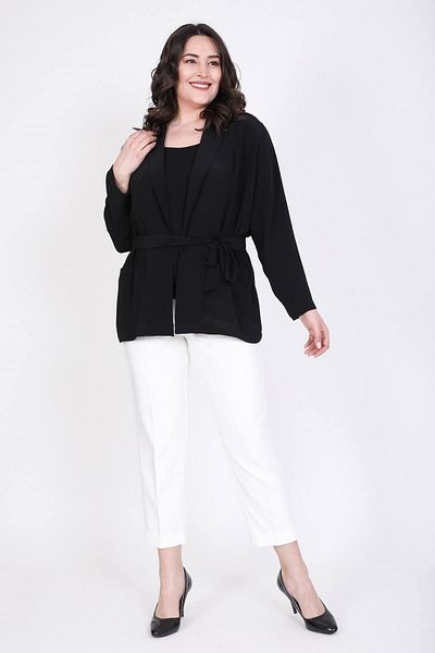 MYLİNE Unlined Jacket with Waist Tie
