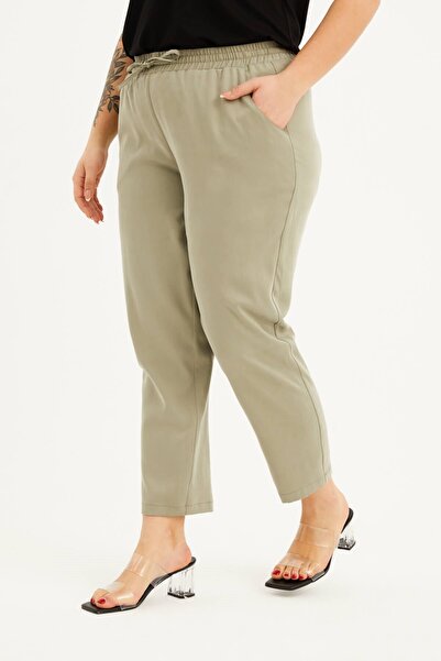 MYLİNE Beli Lastikli Cepli Pantolon