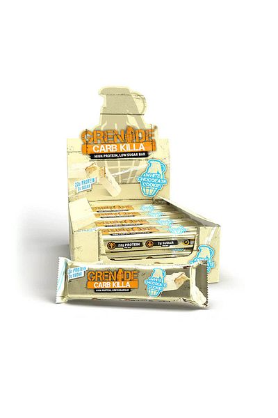 GRENADE NUTRITION Grenade White Chocolate Cookie Protein Bar pack of 12*60g
