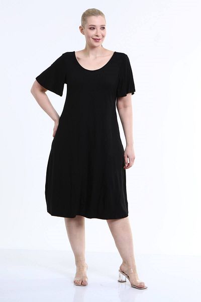 MYLİNE Combed Back Cross Sequin Stripe Dress