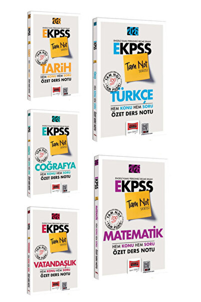 Yargı Yayınları 2026 E-KPSS Türkçe-Matematik-Tarih-Coğrafya-Vatandaşlık Konu+...