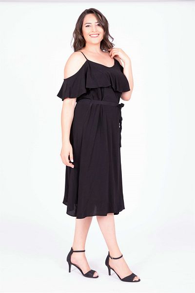 MYLİNE Rochie cu curea cu volan