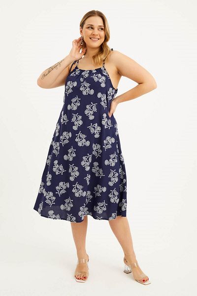 MYLİNE Rochie cu guler adunat cu detaliu de legare