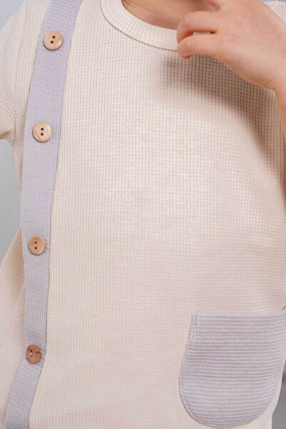 bombe Baby Kids Gray Cotton 2-Piece Shorts Set Trend Fashion Bottom Top Set