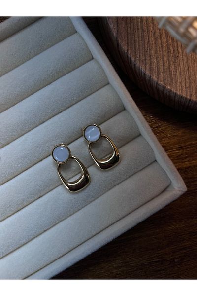 Miltonia Opal Detailed Steel Earrings