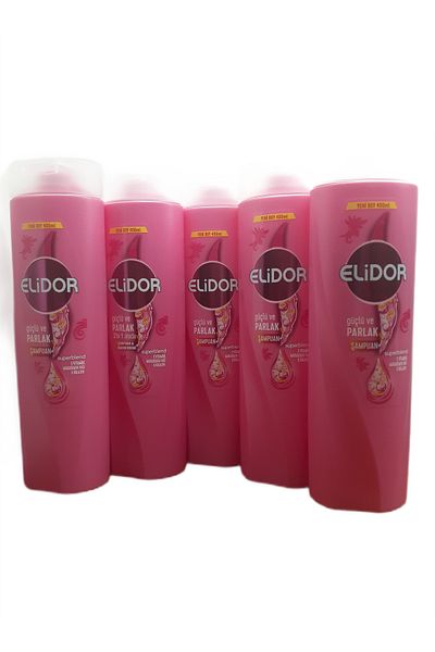Elidor 400 Ml Strong and Shiny Shampoo - 5 Pieces