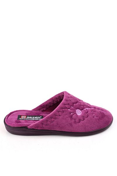 GEZER 14519 Velcro αφαιρούμενη σόλα καθημερινά γυναικείες παντόφλες σπιτιού-χαλί