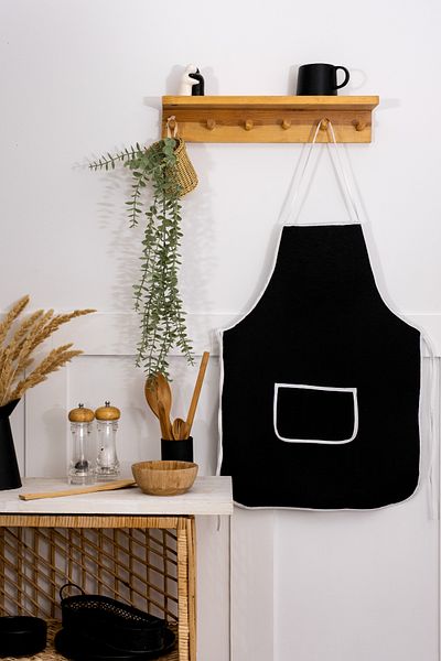 Morlay Liquid Proof Kitchen Apron 50X70Cm with Sponge Filling Pocket