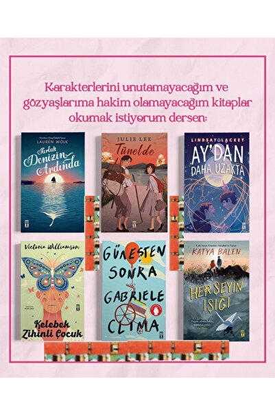 Genç Timaş 6.7.8 SINIF-Tünelde,Parlak Denizin A. ,Kelebek Zihinli Çocuk,Güneş...