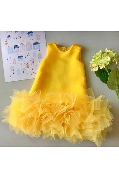 tuana Yellow Tulle Detail Gilet