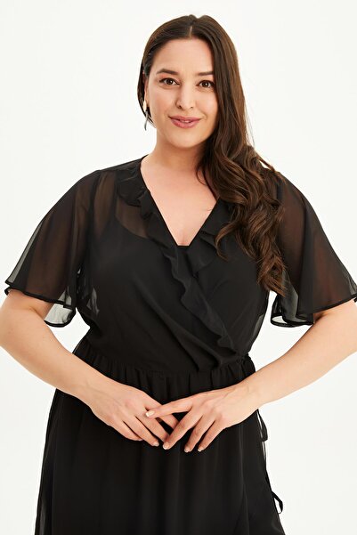 MYLİNE Φόρεμα σιφόν με επένδυση