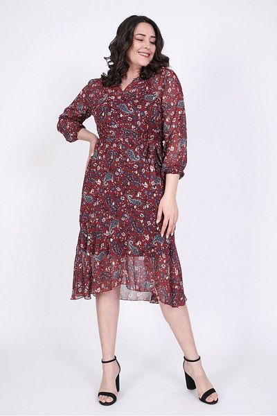 MYLİNE Rochie din șifon cu fustă