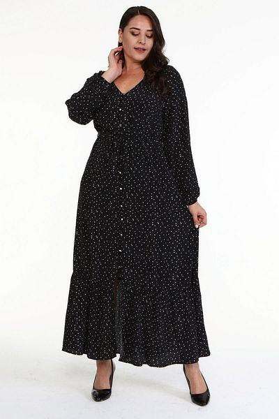 MYLİNE V-Neck Long Dress