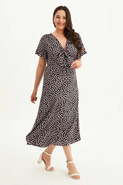 MYLİNE Rochie cu cravată în față