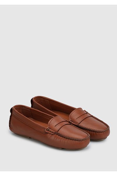 Provoq Tan Leather Women's Shoes