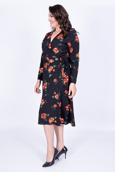 MYLİNE Rochie înfășurată cu imprimeu floral