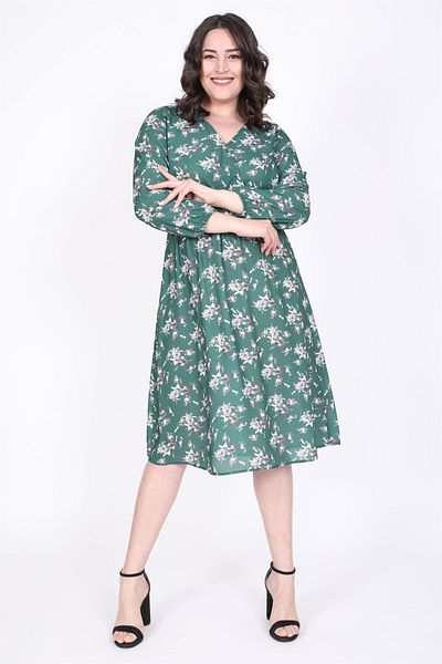 MYLİNE Rochie înfășurată cu talie elastică