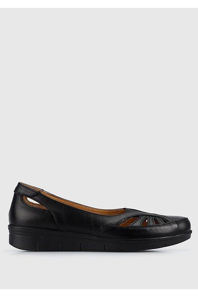 Eclipse Leather Black Women's Shoes