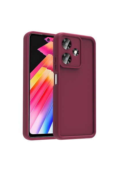 Hatreds İnfinix Hot 30 Kılıf Kamera Korumalı Kenar Çıkıntılı Soft Renkli Sili...