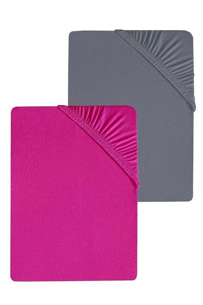 COTENCONCEPT 2 Plain Cotton Single Sheets 120 X 200 X 30 cm Elastic Combed Cotton Sheets