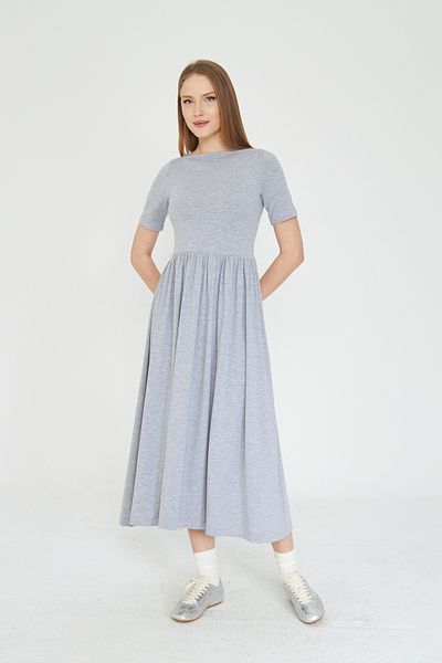 SevdeUgur Gray Basic Loot Leviç 100% Cotton Top Dress