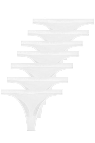 BEGATEKS Cotton Thong Women's Panties 7 Pack
