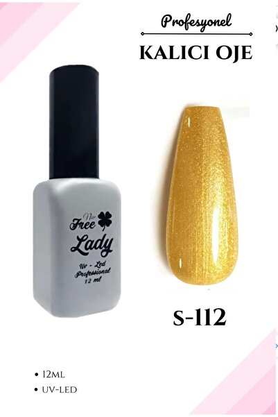 FREELADY Kalıcı Oje Sedefli Altın Sarı Uv/led 12ml-Sd112