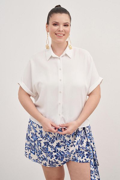 MYLİNE Short Sleeve Oversize Shirt
