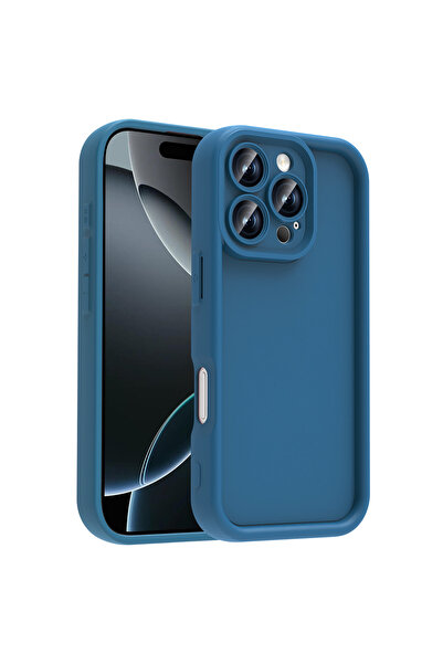 Hatreds Apple iPhone 16 Pro Max Kılıf Kamera Korumalı Kenar Çıkıntılı Soft Re...