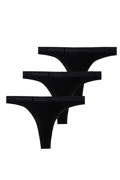 BEGATEKS Cotton Thong Women's Panties 3 Pack